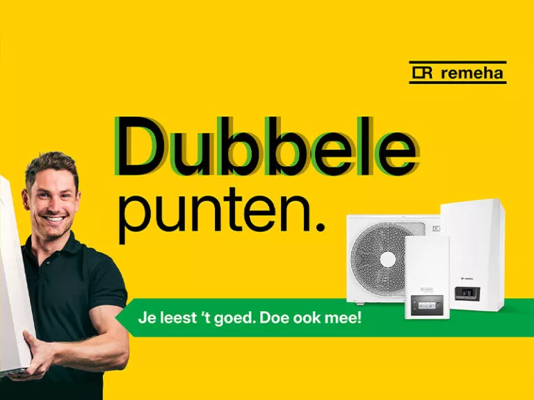 Remeha Dubbele Punten actie van 1 april t/m 1 juli 2026