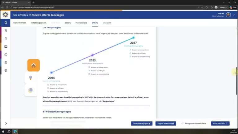 SunNed offertetool batterijen